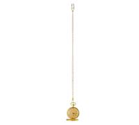 Pocket Watch Hanging Watch Stainless Steel Golden Retro with Chain | Antique Design, Precise Timing, Button Battery Included, Decorative Memorial Piece with Chained Design