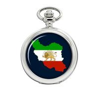 Pocket Watch Iranian Flag Map
