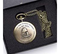 Pocket Watch Pocket Watch to My Son Movie The Lion King Cover Pendant Quartz Men Necklace Chain Clock Gifts for Boys Son Gift for Birthday Christmas Fathers Day