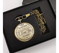 Pocket Watch Pocket Watch to My Son Movie The Lion King Cover Pendant Quartz Men Necklace Chain Clock Gifts for Boys Son Gift for Birthday Christmas Fathers Day