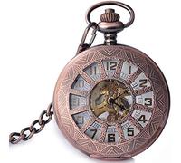 Pocket Watch Retro Clamshell Fashion Student Watch Trend Retro Mechanical Watch Photo Pocket Watch Decorate Gift for Father