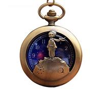 Pocket Watch Vintage Smooth Quartz Pocket Watch Classic Fob Watch with Short Chain for Classic Pocket watch Vintage Bronze The Little Prince Mens Quartz Watch With Pendent Necklace Fob Watch Womens Cl