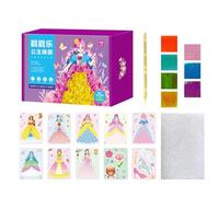 Pocket Watercolor Painting Book, Pocket Watercolor Kit | Coloring 3D Drawings Coloring Princess Coloring | Push Drawing Dress Boards.