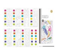 Pocket Watercolor Workbook for 4-8 Year Olds - Educational Art Painting Book for - Travel, Home & Party Activities - Portable Watercolour Coloring Set for Kids