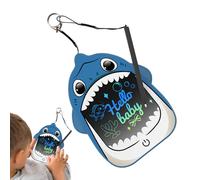 Pocket Whiteboard - Cartoon Shark Backpack, LCD Photoelectric Drawing Table, Drawing Board Doodling, Reusable Erasable Screen for Children, Portable Tool for P
