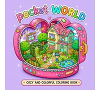 Pocket World Coloring Book: Miniature Worlds inside Tiny Items, Bold and Easy Cute Designs of Cozy Fantasy Homes for Relaxation and Stress Relief