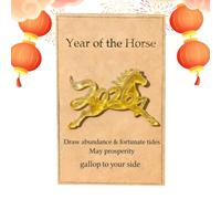 Pocket Year For Horse Hug,2D Acrylic Encouragement Keepsake - Inspirational Cards For The New Year - Kids Adults Travel Students Work Meetings Colleagues Graduation Candidates Business