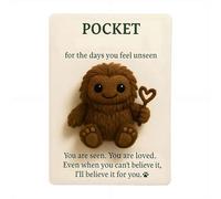 Pocket Your Furry Little Encourager 2026, Emotional Support Stuffed Positive Mini Huggable with Positive Card, Cute Gorilla Hug Inspirational Gifts Doll