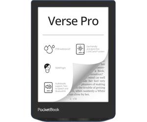 PocketBook Verse Pro E-Reader Waterproof | Eye-friendly 6'' E-Ink Carta™ HD Touchscreen | Audio-Book & E-Book Reader | Text-To-Speech Function | SMARTlight | 16GB | WiFi & Bluetooth | Azure