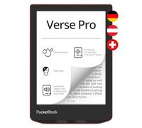 Pocketbook Verse Pro eReader, Red, 16 GB Memory, Audiobook Reading, Wireless, 6 Inches, German Version