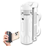 Pocketflex Mini Tripod, Pocket Flex Portable Selfie Stick, Bluetooth 5.2 Chip Remote Selfie Stick, for Selfies, Vlogs, Landscape Photography (White)
