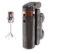 Pocketflex Mini Tripod, Tripod JJ02 Pocketflex, Extendable Grip Phone Tripod with Detachable Remote, 360° Rotation Adjustable One-Touch Push Button Switch (Black)