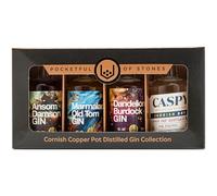 Pocketful Of Stones Cornish Gin Gift Set - Includes 4 x 5ml Gins Including The Award Winning Caspyn Dry. Ideal For Gin Lovers