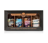 Pocketful Of Stones Cornish Gin Gift Set - Includes 4 x 5ml Gins Including The Award Winning Caspyn Dry. Ideal For Gin Lovers