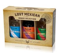 Pocketful Of Stones Lost Mexican Agave Gift Set, 3 x 5cl Miniatures | Blanco, Reposado, El Cafe, Cornish Agave Miniatures, Tequila Alternative, Mezcal Barrels, Gift For Spirit Lovers