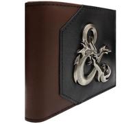 PocketGear D&D Dungeons Tabletop and Dragons Role Playing Emblem Wallet Bi-Fold ID & Card Holder, Brown