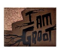 PocketGear Guardians I Am Groot of The Galaxy Roots Wallet Bi-Fold ID & Card Holder, Brown