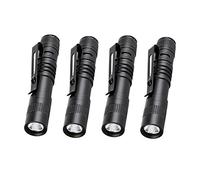 Pocketman 900LM Ultra Slim Portable R3 Mini LED Flashlight Belt Clip Pen Light Tactical Torch(9 CM),4 Pack