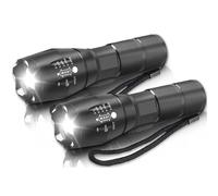 POCKETMAN LED Flashlight Super Light 5 Modes Zoomable Tratical, IPX5 Waterproof, 3X AAA Battery for Camping, Hiking & Emergency (2)