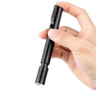 POCKETMAN LED Pen Torch Mini Flashlight Pocket Clip Waterproof Powered by by Type-C USB Charging for Outdoor Gear for Hiking, Camping, Hunting, Fishing (1 Pack)
