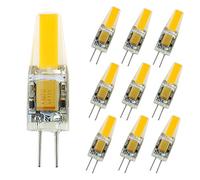 POCKETMAN Pack of 10, G4 LED Lamp 12v AC/DC COB Led Bulb Light 2W Warm White 360 Beam Angle
