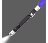 POCKETMAN Torch Detector for Testing Purple White mini UV Flashlight 395nm 2-in-1 UV LED Flashlight Black Light 2 Light Source