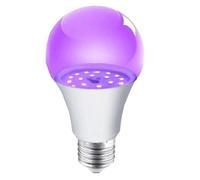 POCKETMAN UV Light Bulb E27 Night Light 395nm Purple Lighting Party Light Bulb Neon Light Colors for Party and Other Various Scenarios (White)