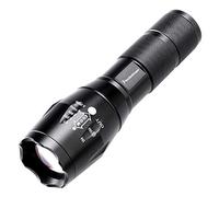 Pocketmen LED Torch Tactical Flashlight Super High Lumens LED Pocket Torch Portable Flashlight Outdoor Water Resistant and Adjustable Focus Zoomable Torch with 5 Light Modes (1 Pack)