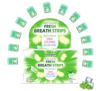 PocketPaks Mint Flavor Fresh Breath Strips,12×20-Strip Packs,Portable Pocket-Sized Oral Care Mouth Freshener,Sugar Free