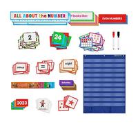 Pockets Chart Teaching Aid Digital Card for Grammar Cards Letter Cards Words