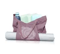 Pockets & Places Yoga Mat Bag with Strap, Yoga Tote Bag with Zipper Pocket for Women & Men, 4mm Thick, Canvas (Violet)