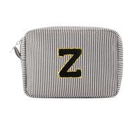 Pocmimut Birthday Gifts for Gifts,Personalized Initial Makeup Bag Cosmetic Pouch Toiletry Bag for Her Mom wife Teacher 18th Birthday Gifts for Girls,A, Black, M, Z