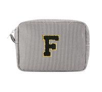 Pocmimut Birthday Gifts for Gifts,Personalized Initial Makeup Bag Cosmetic Pouch Toiletry Bag for Her Mom wife Teacher 18th Birthday Gifts for Girls,A, Black, M, F