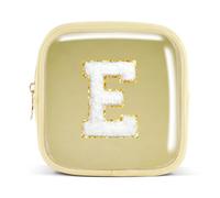 Pocmimut Birthday Gifts for Gifts,Personalized Initial Makeup Bag Cosmetic Pouch Toiletry Bag for Her Mom wife Teacher 18th Birthday Gifts for Girls,A, Mini-Yellow, Mini, E