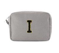 Pocmimut Birthday Gifts for Gifts,Personalized Initial Makeup Bag Cosmetic Pouch Toiletry Bag for Her Mom wife Teacher 18th Birthday Gifts for Girls,A, Black, M, I