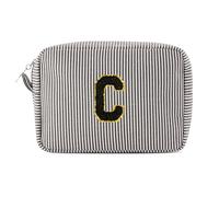 Pocmimut Birthday Gifts,Personalized Makeup Bag Cosmetic Bag Travel Toiletry Bag Girlfriend Teacher Gifts 11 12 13 14 15 16 Years Old Girl Gifts Teen Girl Gifts Trendy Stuff A, Black, M, C