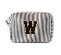 Pocmimut Birthday Gifts,Personalized Makeup Bag Cosmetic Bag Travel Toiletry Bag Girlfriend Teacher Gifts 11 12 13 14 15 16 Years Old Girl Gifts Teen Girl Gifts Trendy Stuff A, Black, M, W