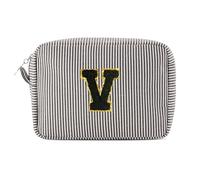 Pocmimut Birthday Gifts,Personalized Makeup Bag Cosmetic Bag Travel Toiletry Bag Girlfriend Teacher Gifts 11 12 13 14 15 16 Years Old Girl Gifts Teen Girl Gifts Trendy Stuff A, Black, M, V