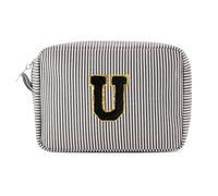 Pocmimut Birthday Gifts,Personalized Makeup Bag Cosmetic Bag Travel Toiletry Bag Girlfriend Teacher Gifts 11 12 13 14 15 16 Years Old Girl Gifts Teen Girl Gifts Trendy Stuff A, Black, M, U