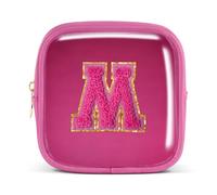 Pocmimut Cute Makeup Bag,Travel Cosmetic Bag for Women Yoga,Picnic,Personalized Makeup Bag for Bestfriend Birthday Gifts with Initial,M