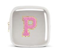 Pocmimut Graduation Gifts for Girls,Personalized Preppy Makeup Bag Cosmetic Bag Toiletry Bag Gifts for Teen Girls Gifts Trendy Stuff,P