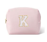 Pocmimut Makeup Bag,Birthday Gifts for 4 5 6 7 8 9 10 11 12 Year Old Girls,Personalized Trendy Stuff Cosmetic Bag Gifts for Teen Girls, Pink, S, K