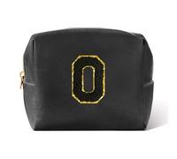 Pocmimut Makeup Bag,Birthday Gifts for 4 5 6 7 8 9 10 11 12 Year Old Girls,Personalized Trendy Stuff Cosmetic Bag Gifts for Teen Girls, Black, S, O