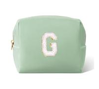 Pocmimut Makeup Bag,Birthday Gifts for 4 5 6 7 8 9 10 11 12 Year Old Girls,Personalized Trendy Stuff Cosmetic Bag Gifts for Teen Girls, Green, S, G