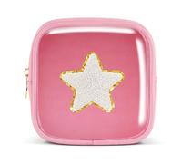 Pocmimut Makeup Bag,Teen Girl Gifts Trendy Stuff for 6 7 8 9 10 11 12 Year Old Girls,Initial Cosmetic Bag Gifts Graduation Teacher Gifts,Star