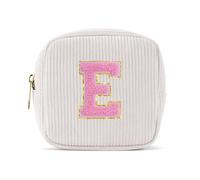 Pocmimut Makeup Bag,Trendy Stuff Cosmetic Bag for Women & Teen Girls, Ideal Birthday Gift for Girlfriend, Teacher & Mother, Mini-White, Mini, E