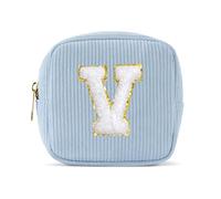 Pocmimut Makeup Bag,Trendy Stuff Cosmetic Bag for Women & Teen Girls, Ideal Birthday Gift for Girlfriend, Teacher & Mother, Mini-Blue, Mini, V