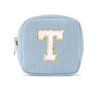 Pocmimut Makeup Bag,Trendy Stuff Cosmetic Bag for Women & Teen Girls, Ideal Birthday Gift for Girlfriend, Teacher & Mother, Mini-Blue, Mini, T