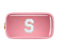 Pocmimut Mothers Day Gift Bag,Personalized Initia Makeup Bag for Girlfriend Bridesmaid Wife - Cosmetic Travel Toiletry Bag for Friend Female Christmas Gifts for Girls,S