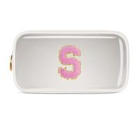 Pocmimut Mothers Day Gift Bag,Personalized Initia Makeup Bag for Girlfriend Bridesmaid Wife - Cosmetic Travel Toiletry Bag for Friend Female Christmas Gifts for Girls,S